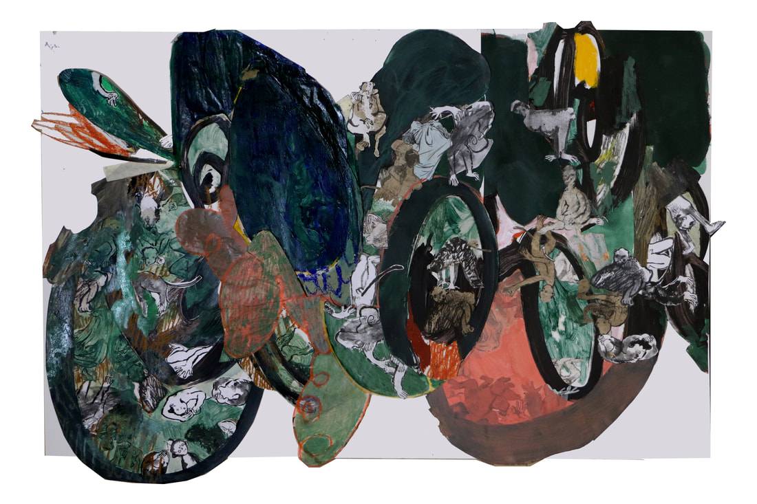 Janelas Indiscretas, mixed technique, 100 x 150 cm